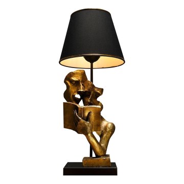Stolní lampa LECTURE 1xE27/40W/230V černá/zlatá