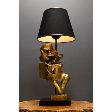 Stolní lampa LECTURE 1xE27/40W/230V černá/zlatá