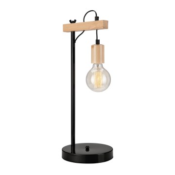 Stolní lampa LEON 1xE27/60W/230V buk