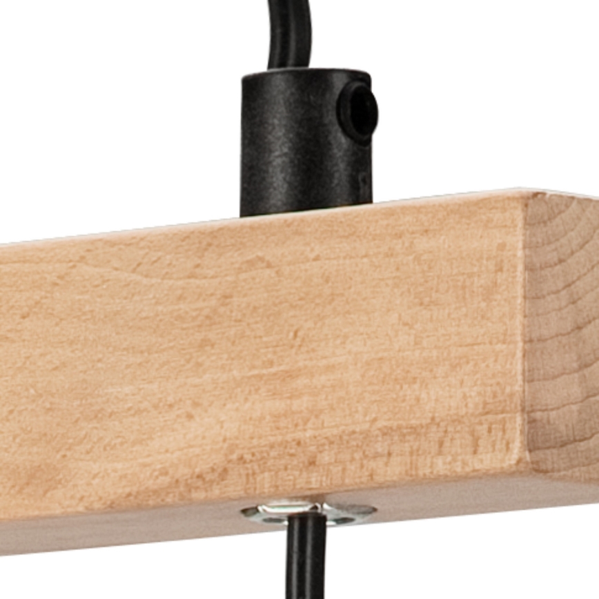 Stolní lampa LEON 1xE27/60W/230V buk