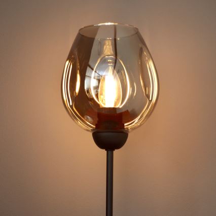 Stolní lampa LILI 1xE27/15W/230V černá/šedá