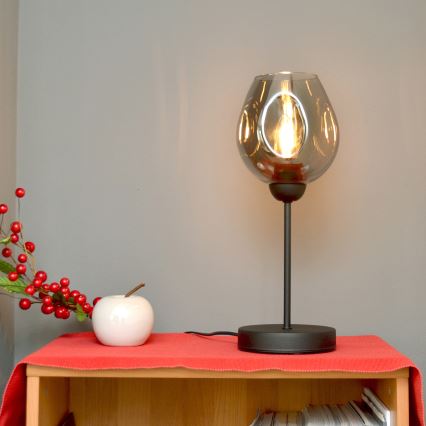 Stolní lampa LILI 1xE27/15W/230V černá/šedá