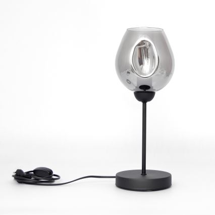 Stolní lampa LILI 1xE27/15W/230V černá/šedá