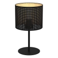 Stolní lampa LOFT SHADE 1xE27/60W/230V pr. 18 cm černá/zlatá