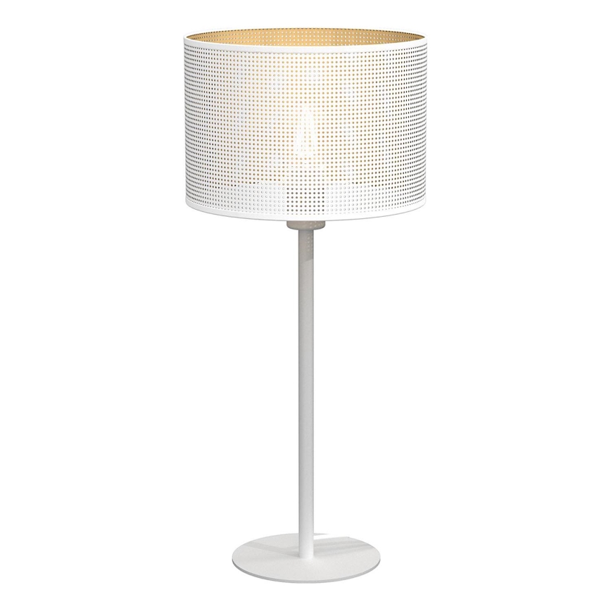 Stolní lampa LOFT SHADE 1xE27/60W/230V pr. 25 cm bílá/zlatá