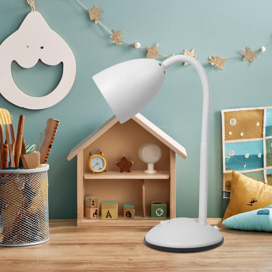 Stolní lampa LOGIC 1xE27/60W/230V bílá