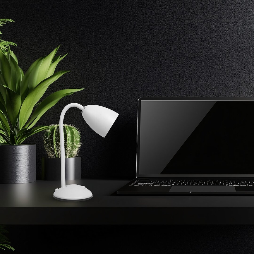 Stolní lampa LOGIC 1xE27/60W/230V bílá