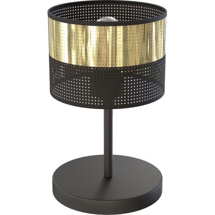 Stolní lampa LUX 1xE27/15W/230V černá/zlatá