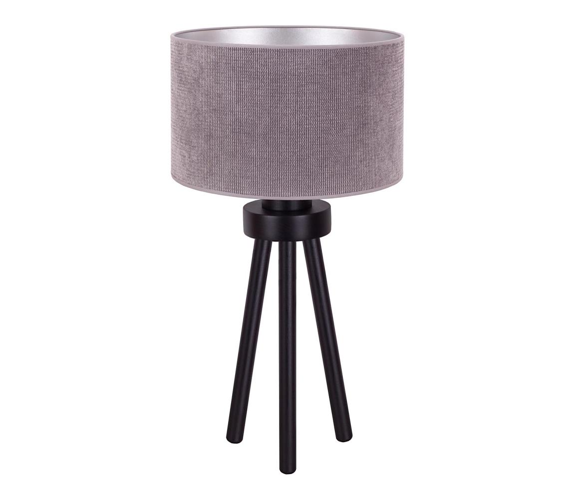 Duolla Stolní lampa LYON 1xE27/15W/230V šedá DU602273