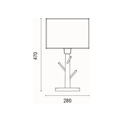 Stolní lampa MADERA 1xE27/40W/230V
