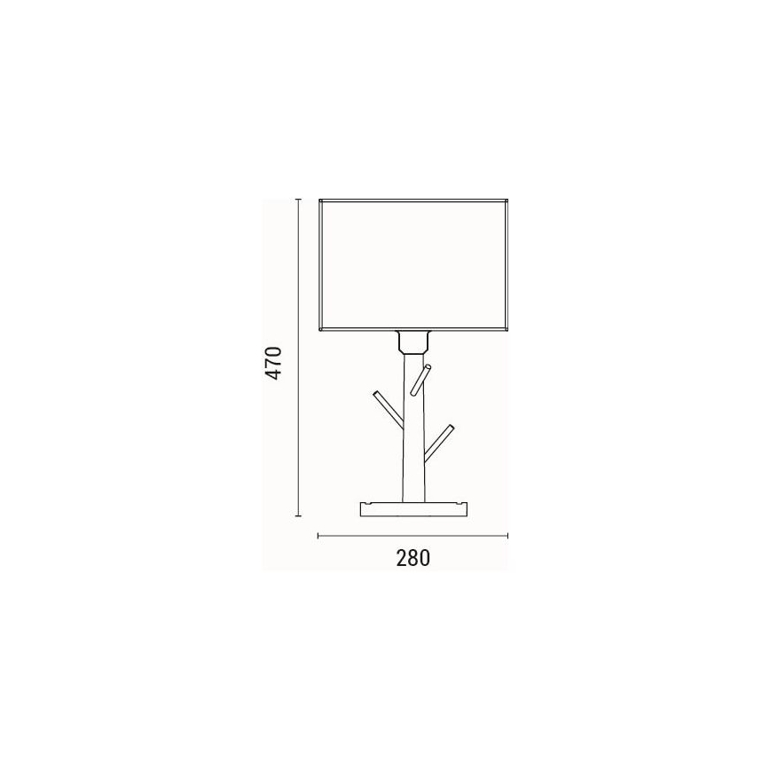Stolní lampa MADERA 1xE27/40W/230V