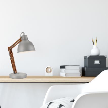 Stolní lampa MARCELLO 1xE27/60W/230V buk