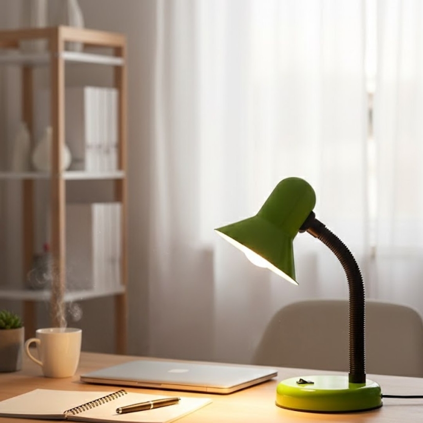 Stolní lampa MENTOR 1xE27/15W/230V zelená