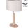Stolní lampa MERCEDES 1xE27/40W/230V 46 cm krémová/dub – FSC certifikováno