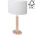 Stolní lampa MERCEDES 1xE27/40W/230V 60 cm bílá/dub – FSC certifikováno