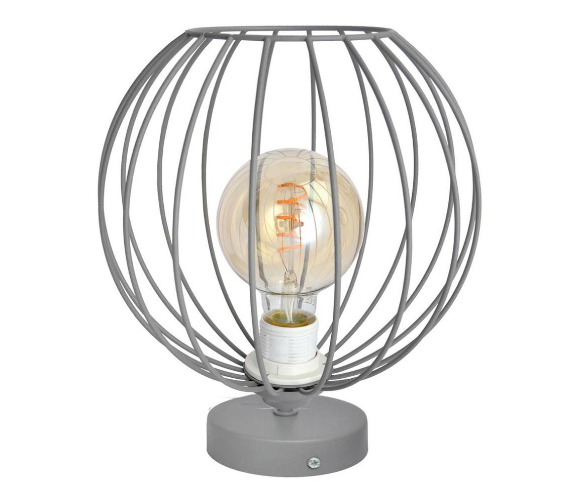 Helam Stolní lampa MERCURE 1xE27/60W/230V šedá HE1074