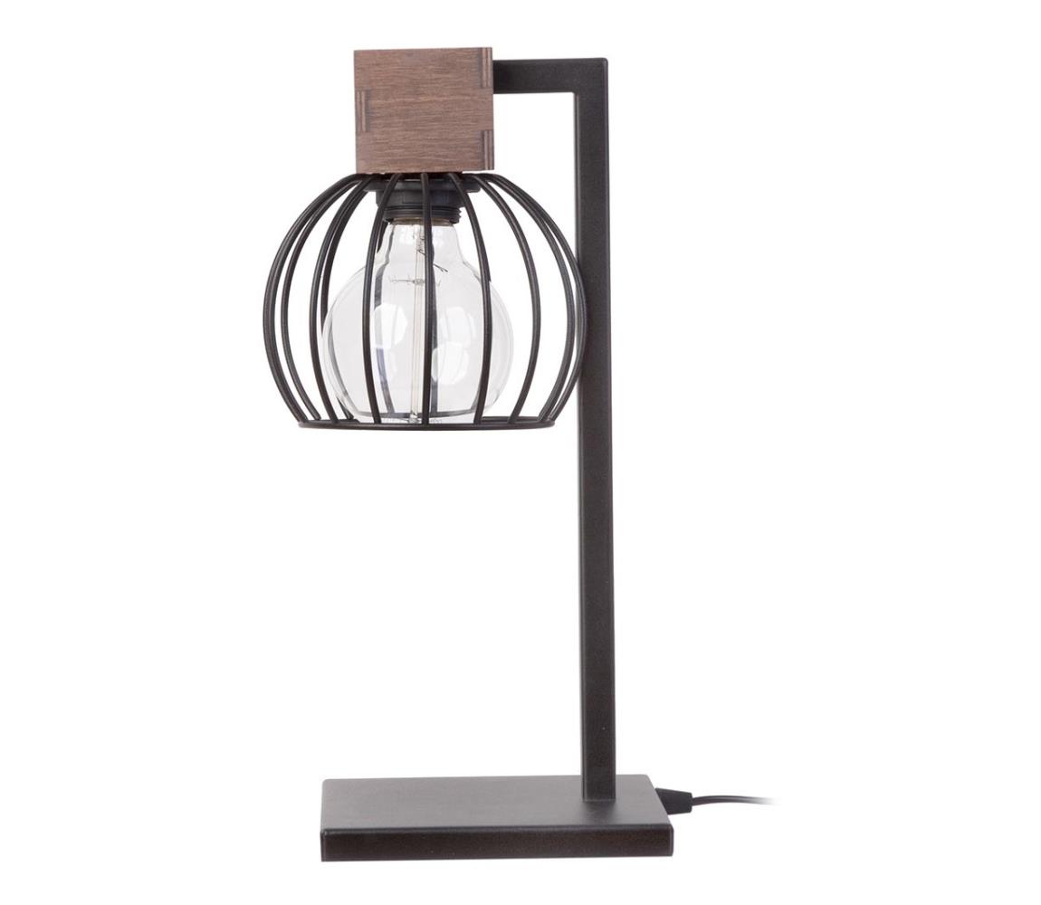 Sigma Stolní lampa MILAN 1xE27/60W/230V dřevo SI0067