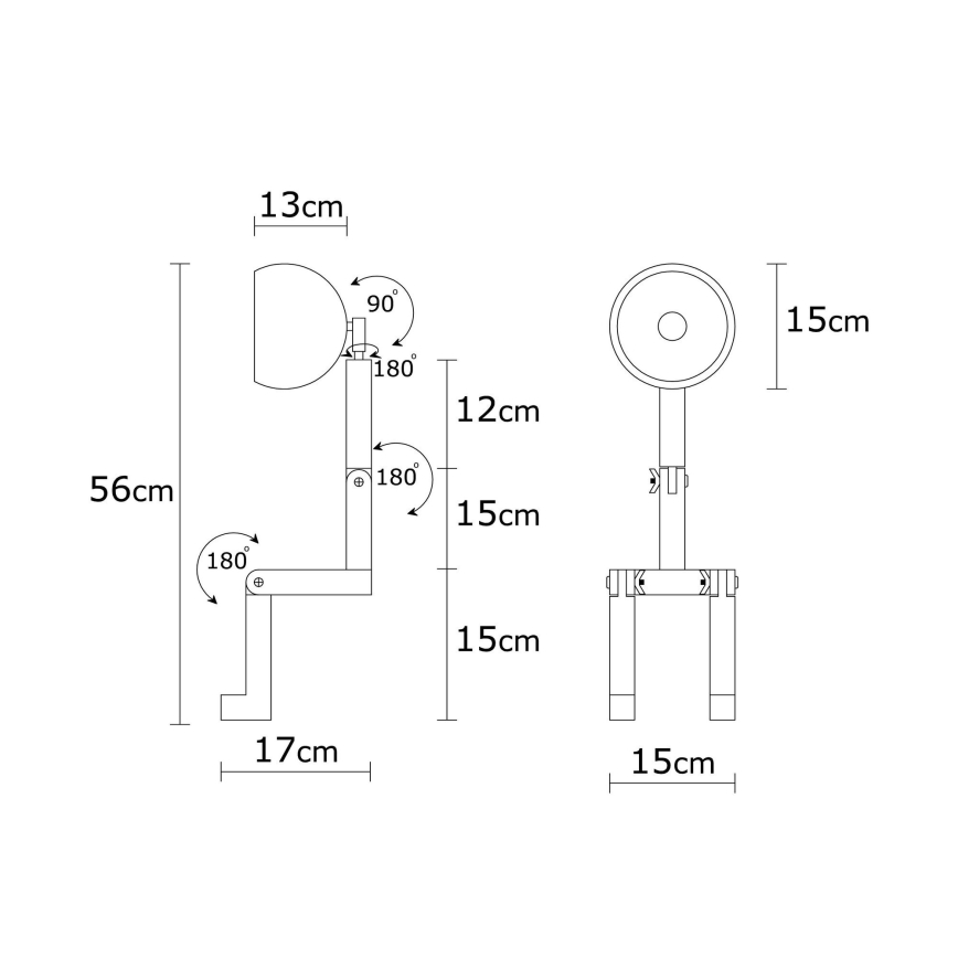 Stolní lampa MILET 1xE27/40W/230V