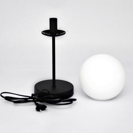 Stolní lampa MOON 1xE27/15W/230V černá