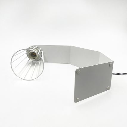 Stolní lampa NANDO 1xE27/15W/230V bílá