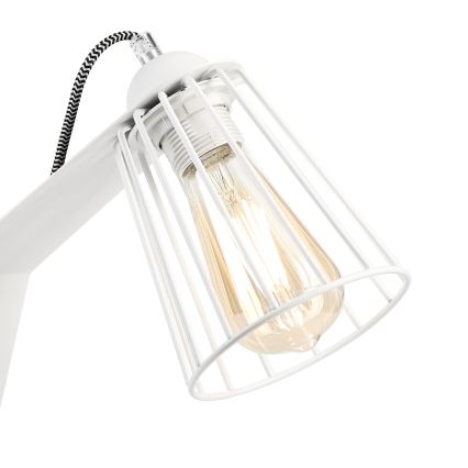 Stolní lampa NANDO 1xE27/15W/230V bílá