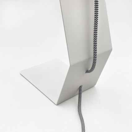 Stolní lampa NANDO 1xE27/15W/230V bílá