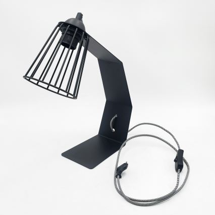 Stolní lampa NANDO 1xE27/15W/230V černá