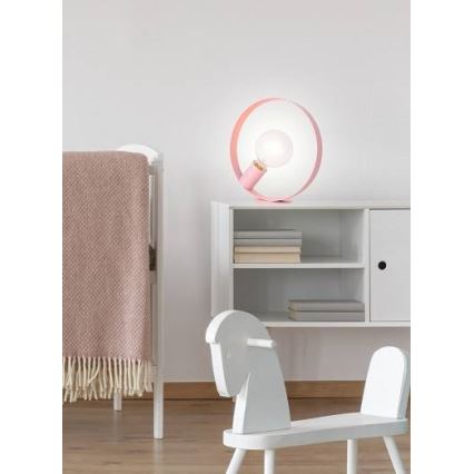 Stolní lampa NEXO 1xE27/40W/230V růžová