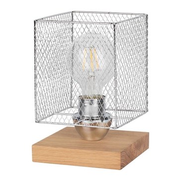 Stolní lampa NORMAN WOOD 1xE27/25W/230V dub