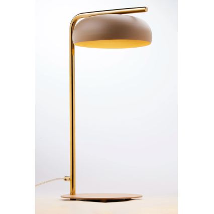 Stolní lampa OLAF 1xGX53/12W/230V béžová/zlatá