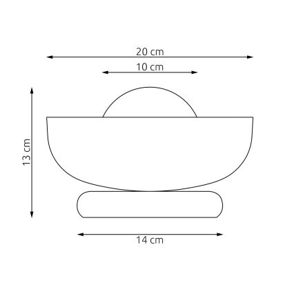 Stolní lampa OZZY 1xG9/8W/230V šedá