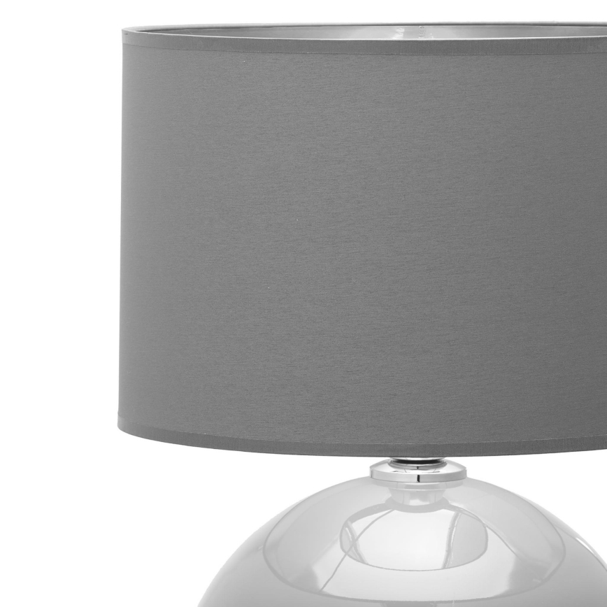 Stolní lampa PALLA 1xE27/15W/230V šedá