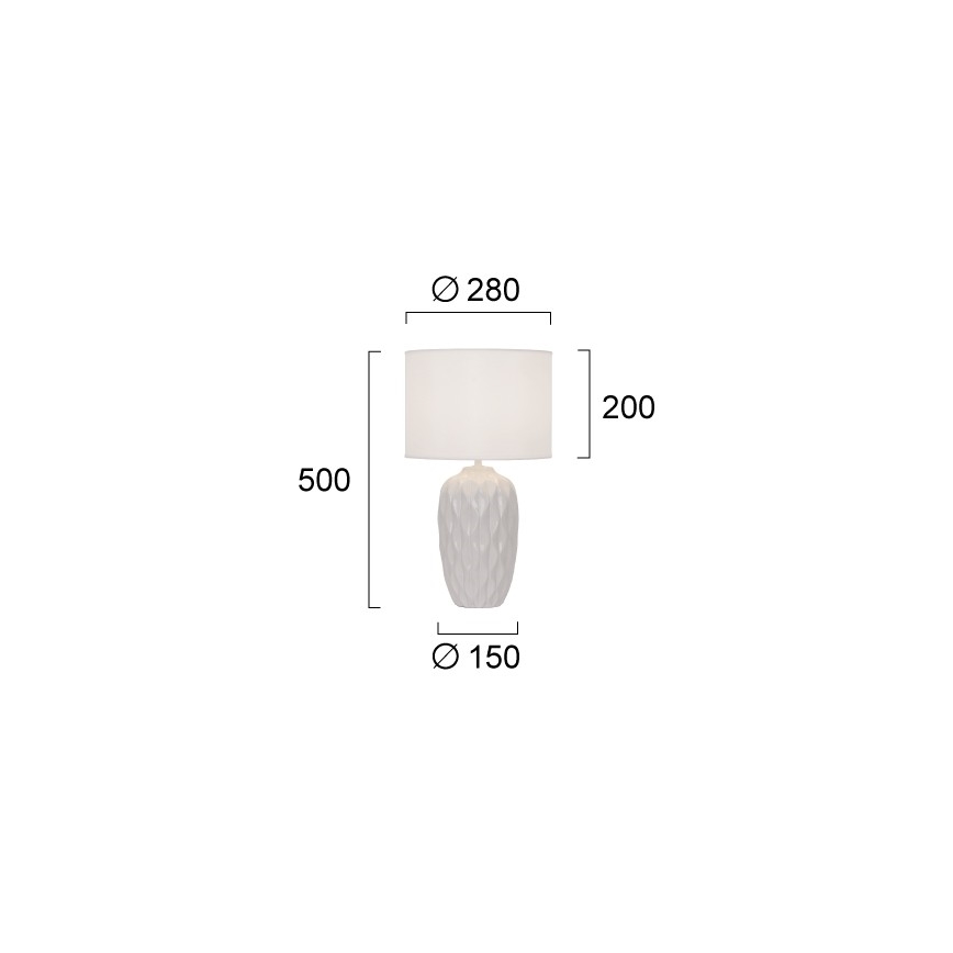 Stolní lampa PINEAPLE 1xE27/40W/230V bílá