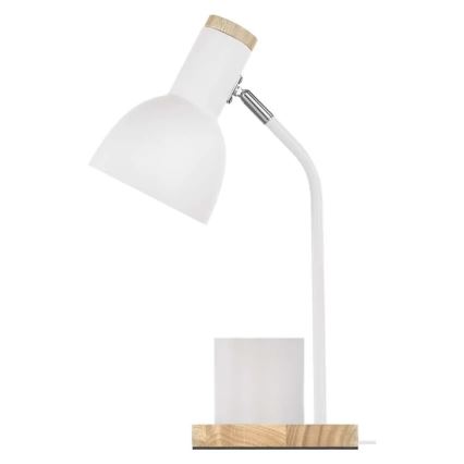 Stolní lampa POPPY 1xE27/25W/230V bílá