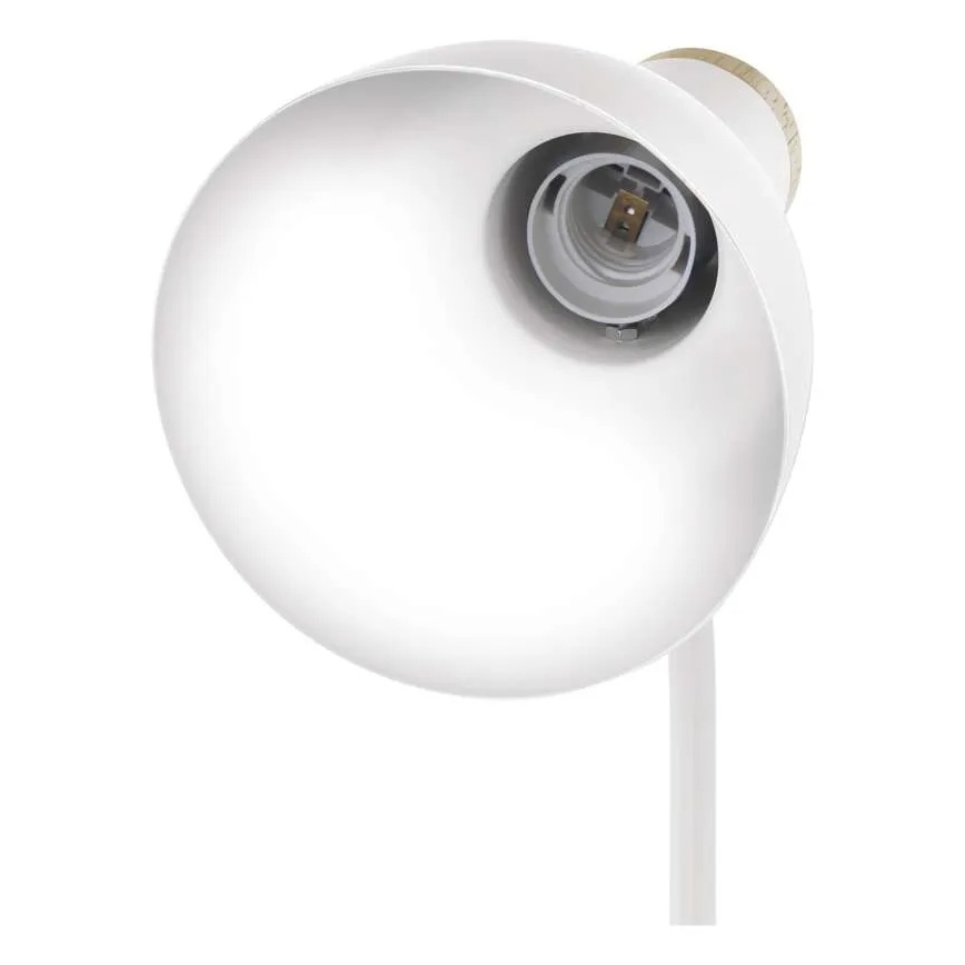 Stolní lampa POPPY 1xE27/25W/230V bílá