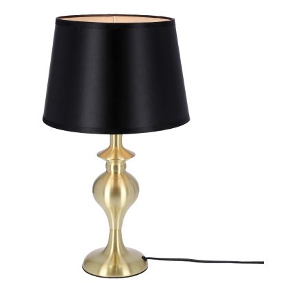 Stolní lampa PRIMA GOLD 1xE27/60W/230V černá/zlatá