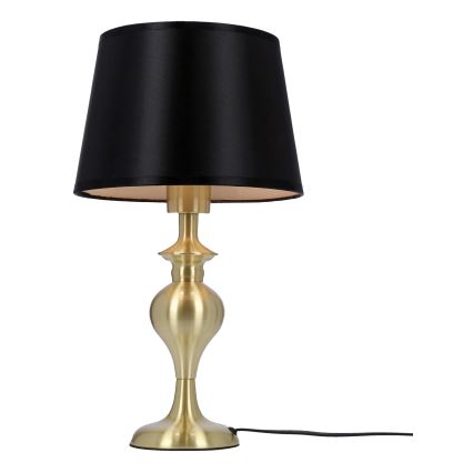 Stolní lampa PRIMA GOLD 1xE27/60W/230V černá/zlatá