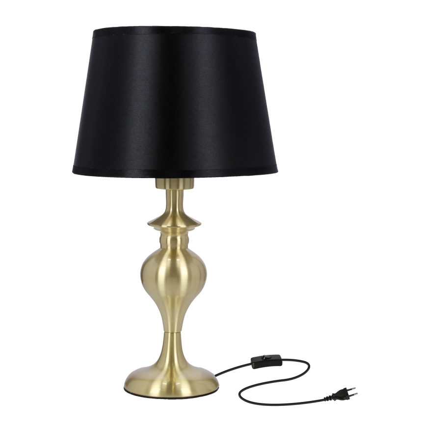 Stolní lampa PRIMA GOLD 1xE27/60W/230V černá/zlatá