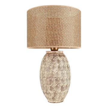 Stolní lampa RAMZES 1xE27/40W/230V béžová