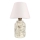 Stolní lampa RAMZES 1xE27/40W/230V bílá/béžová