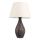 Stolní lampa RAMZES 1xE27/40W/230V bílá/hnědá