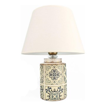 Stolní lampa RAMZES 1xE27/40W/230V bílá