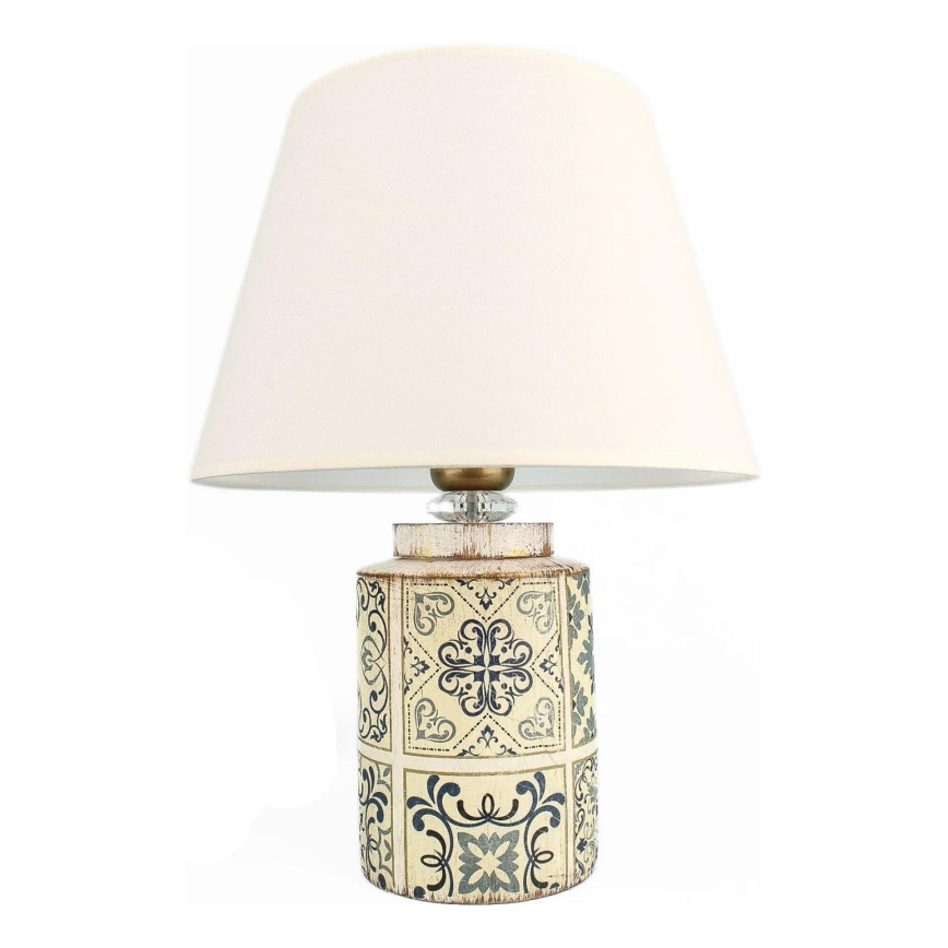 Stolní lampa RAMZES 1xE27/40W/230V bílá