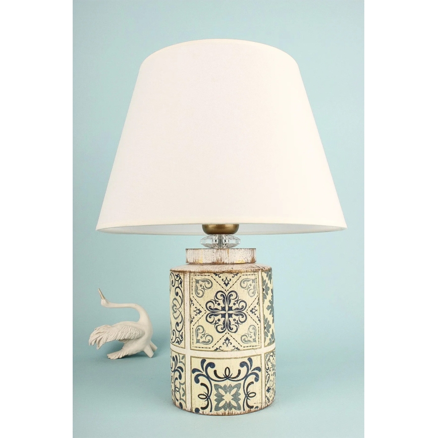 Stolní lampa RAMZES 1xE27/40W/230V bílá