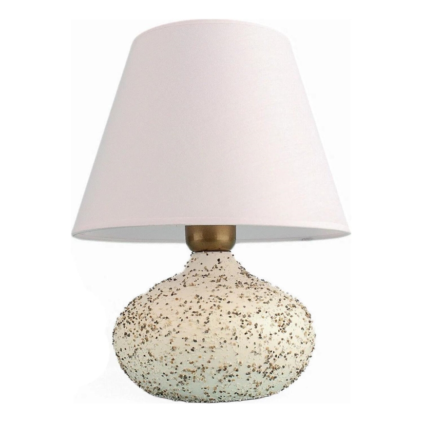 Stolní lampa RAMZES 1xE27/40W/230V bílá