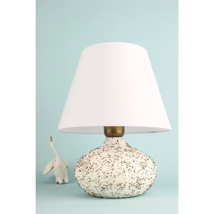 Stolní lampa RAMZES 1xE27/40W/230V bílá