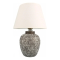 Stolní lampa RAMZES 1xE27/40W/230V bílá/šedá