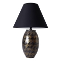Stolní lampa RAMZES 1xE27/40W/230V černá