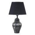 Stolní lampa RAMZES 1xE27/40W/230V černá/stříbrná