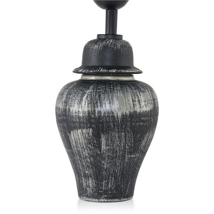 Stolní lampa RAMZES 1xE27/40W/230V černá/stříbrná